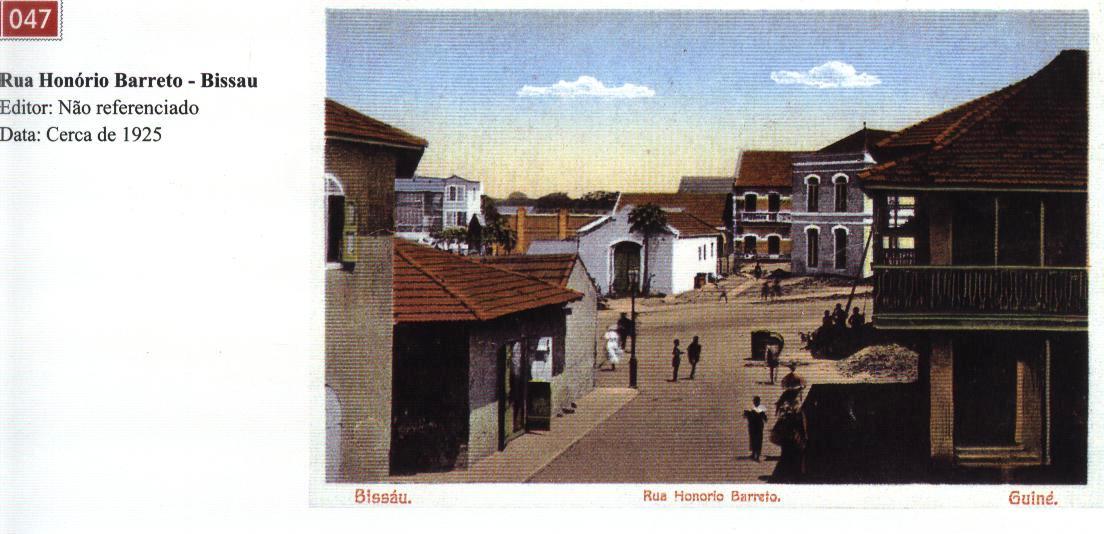 Antiga Rua e Praa Honrio Barreto em Bissau, foto de 1925. (Actual Praa Che Guevara)