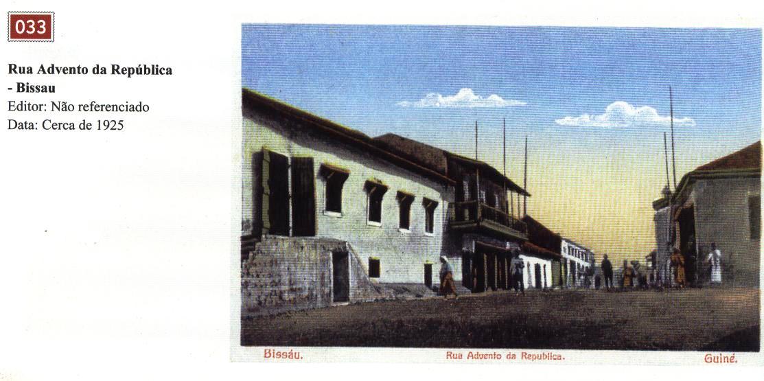 Rua Advento da Repblica em Bissau 1925 (Actual Bissau Velho)
