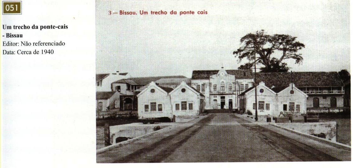 Ponte - cais de Bissau, foto de 1940
