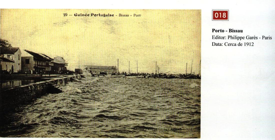 Porto de Bissau, imagem de 1912. Editor Philippe Gars - Paris