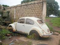 Volkswagen que Cabral conduzia na noite em que foi assassinado